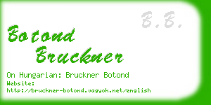 botond bruckner business card
